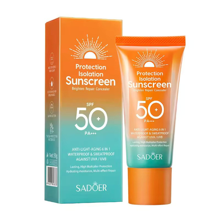 کرم ضدآفتاب SPF50 ترمیم کننده و محافظت چند برابر سادور